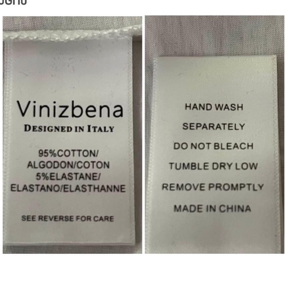 Vinizbena White Women T-Shirt New - Picture 4 of 7